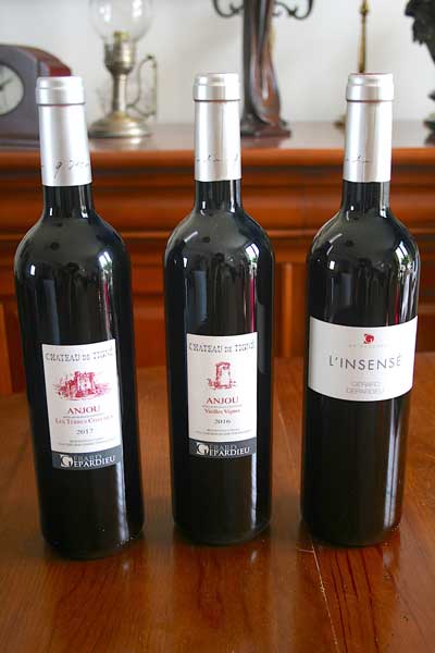 Vins rouges 2 En exclusivité les vins rouges de château de Tigne de la propriété de Gérard Depardieu, c'est sur Sacré Michel